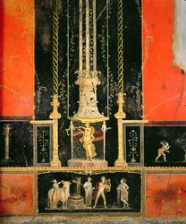 Mythological and decorative details from the East Wall in the Lover